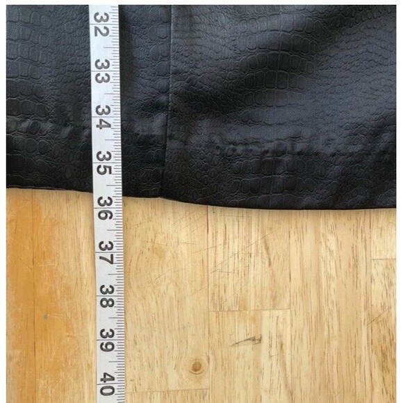 Maggie London Y2K Sheath Dress 10 Black Snake Mini Club Acetate Goth Witch NWT - Picture 8 of 8